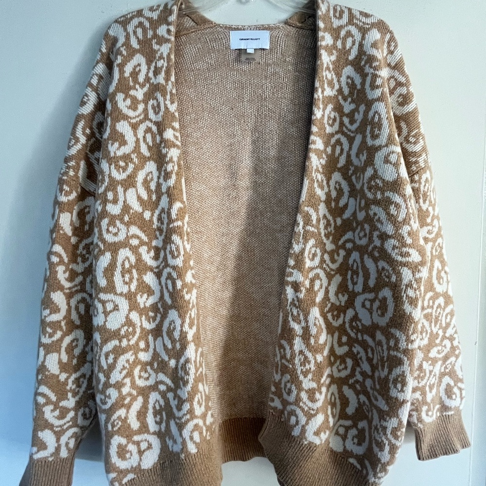 Current Elliott Tan and White Patterned Cardigan
Leopard